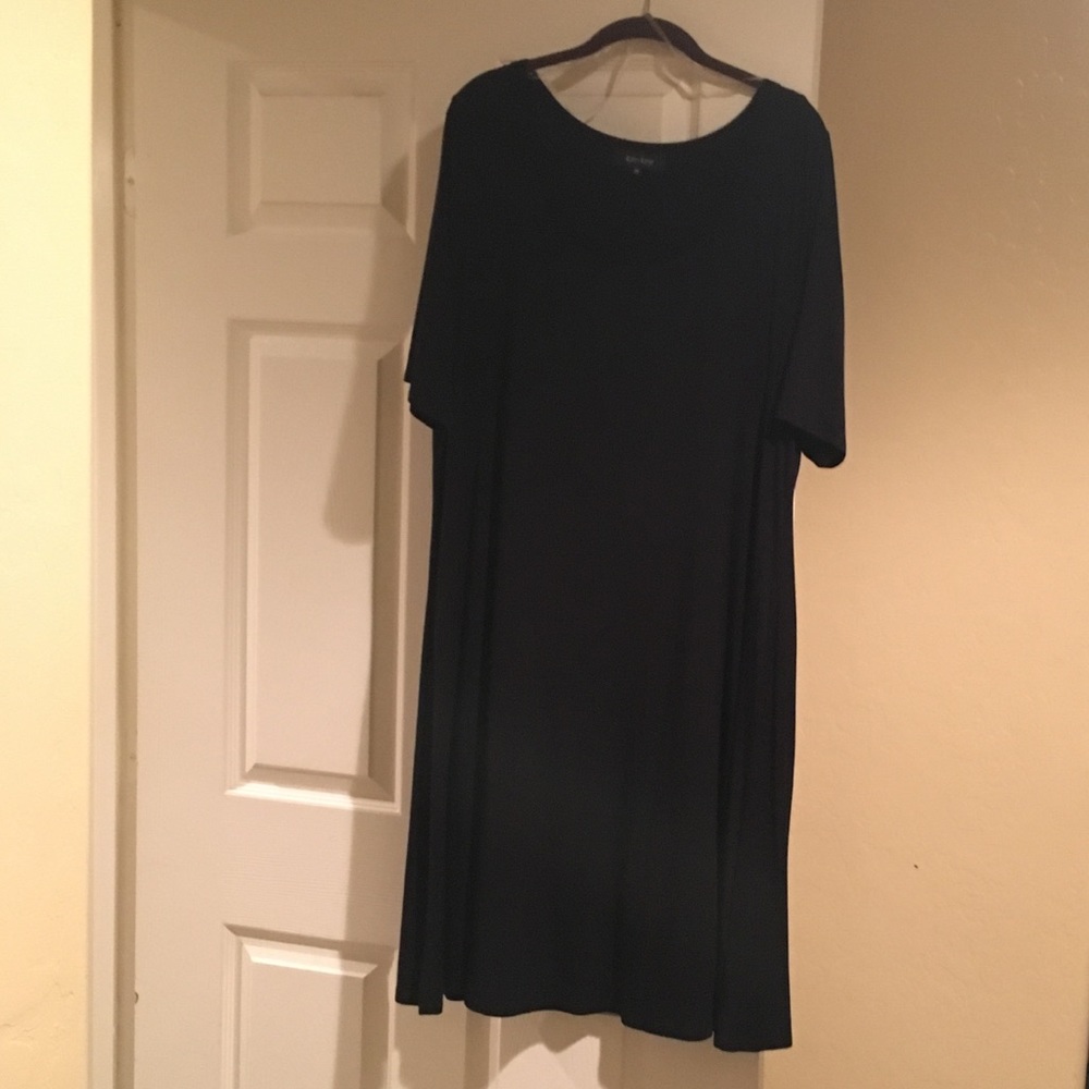 Karen Kane Plus Size (2x) Black Rayon Dress